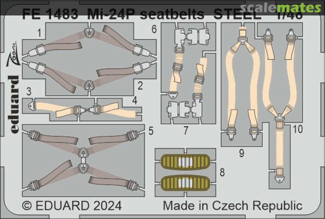 Boxart Mi-24P Seatbelts STEEL FE1483 Eduard