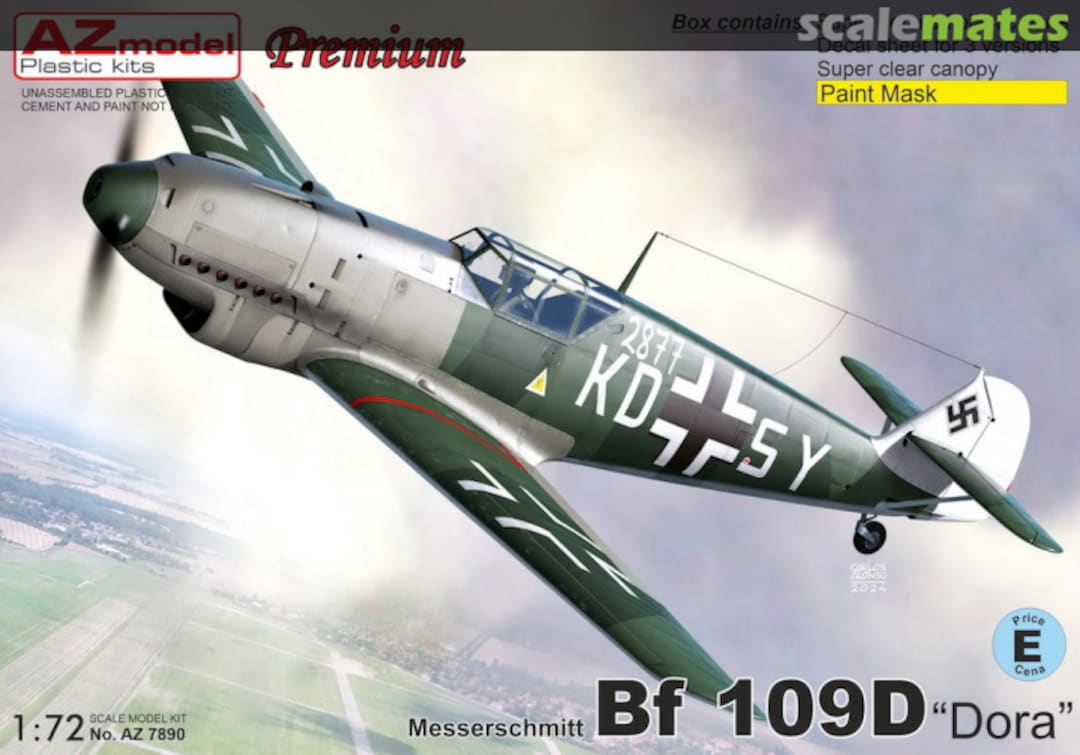 Boxart Messerschmitt Bf.109D "Dora" AZ7890 AZmodel