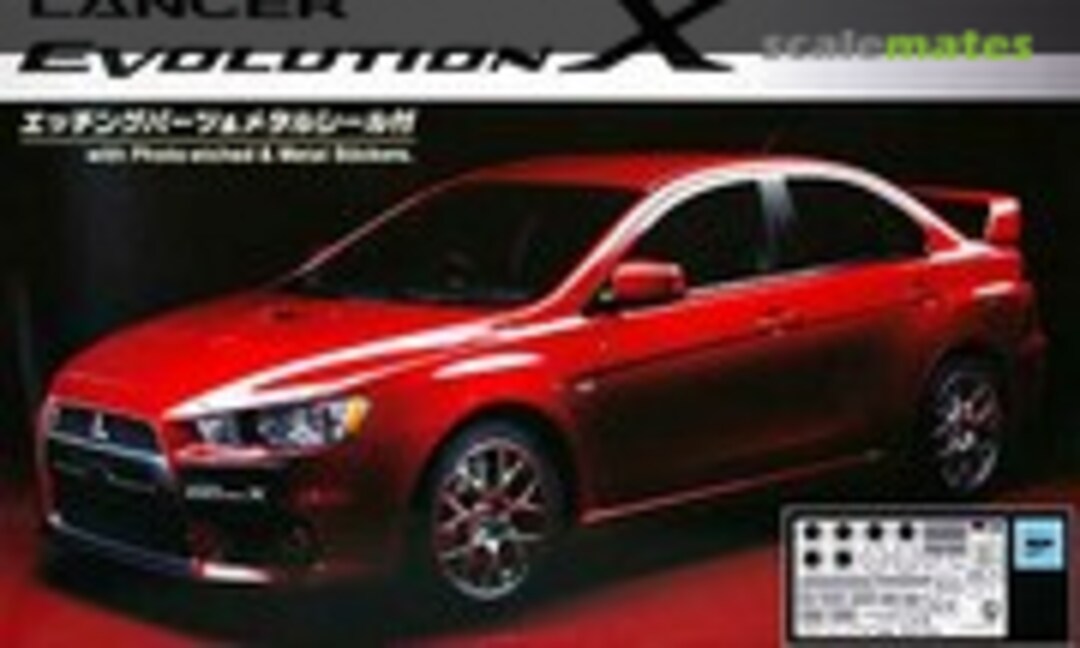 1:24 Lancer Evolution X with Etching Parts (Aoshima 048825)