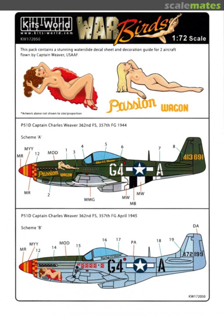 Boxart P-51D Mustang KW172050 Kits-World