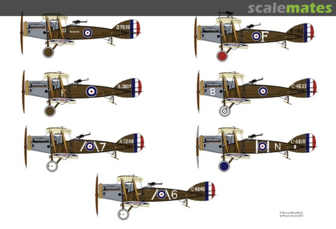 Boxart Bristol F2B Fighters, Western Front Aces 48008 Pheon Decals