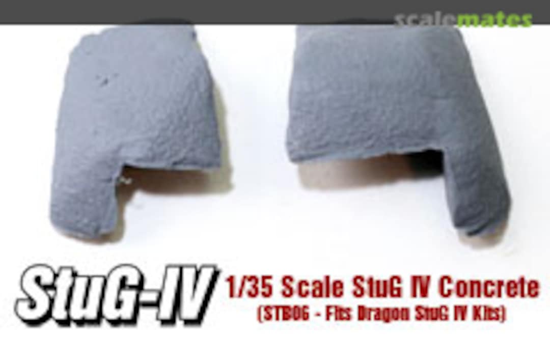 Boxart StuG IV Concrete Armour For 1/35 Dragon StuG IV STB06 Value Gear