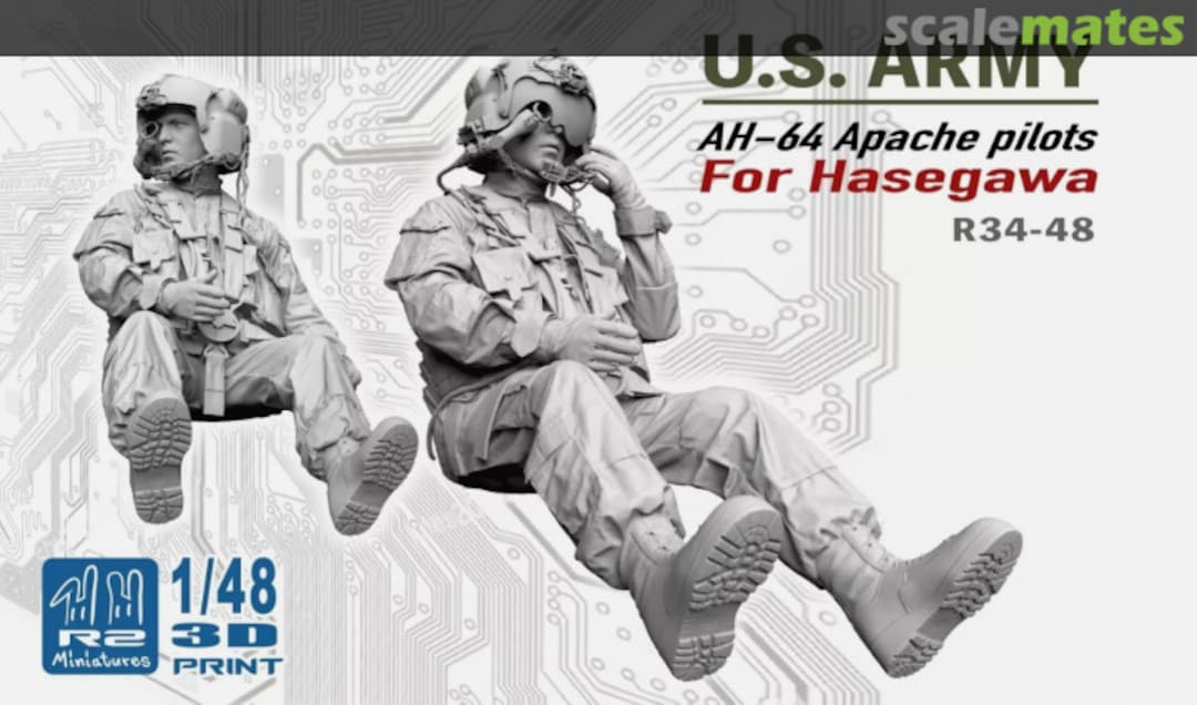 Boxart AH-64 Apache pilots R34-48 R2 Miniatures