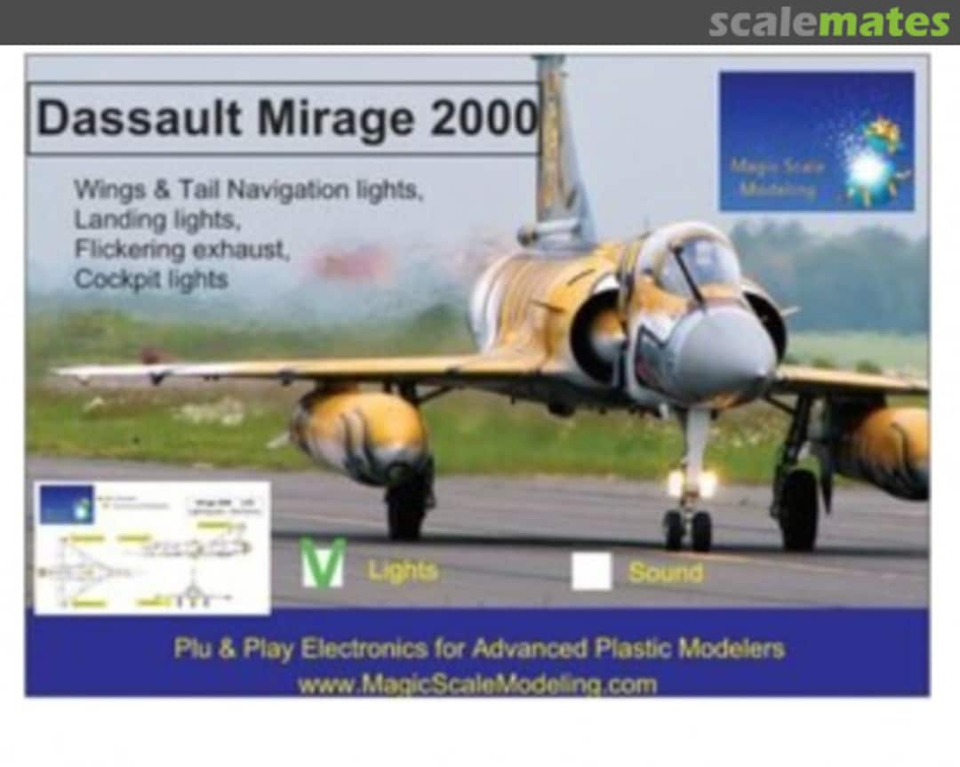 Boxart Dassault Mirage 2000 - Lighting Kit  MSM-063 Magic Scale Modeling