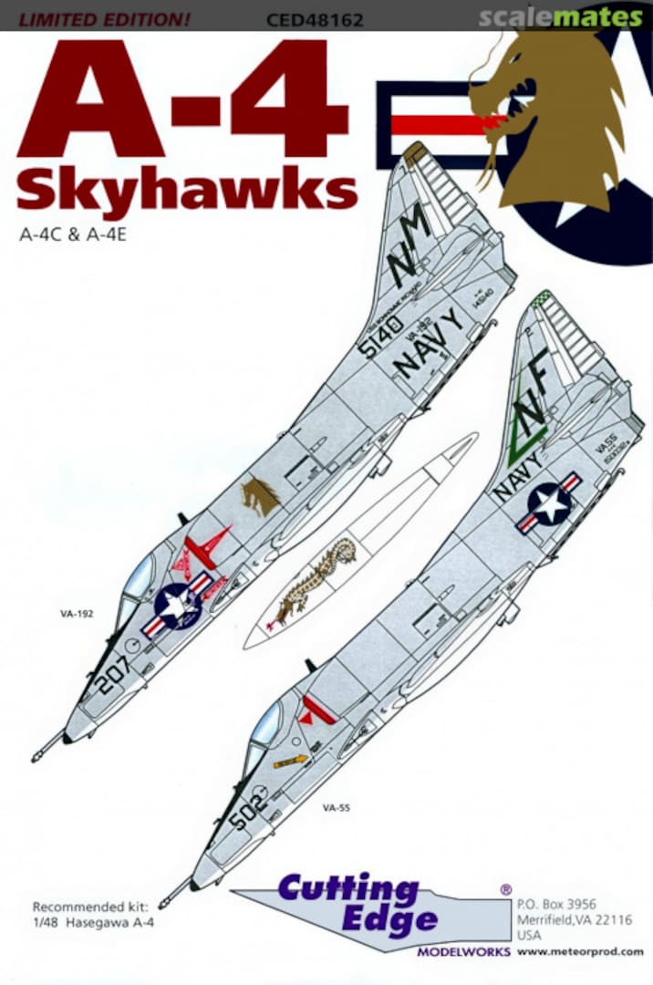 Boxart A-4 Skyhawks CED48162 Cutting Edge Modelworks