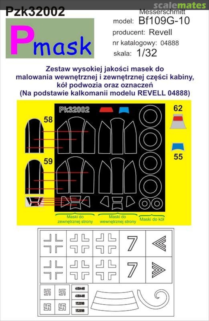 Boxart Messerschmitt Bf109G-10 PZK32002 Pmask