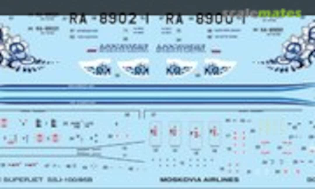 1:144 Sukhoi SuperJet 100 Moskovia Airlines (BOA Decals BOA14476)