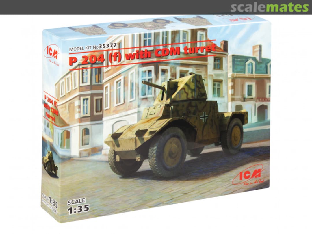 Boxart Panzerspähwagen P 204(f) with CDM turret 35377 ICM