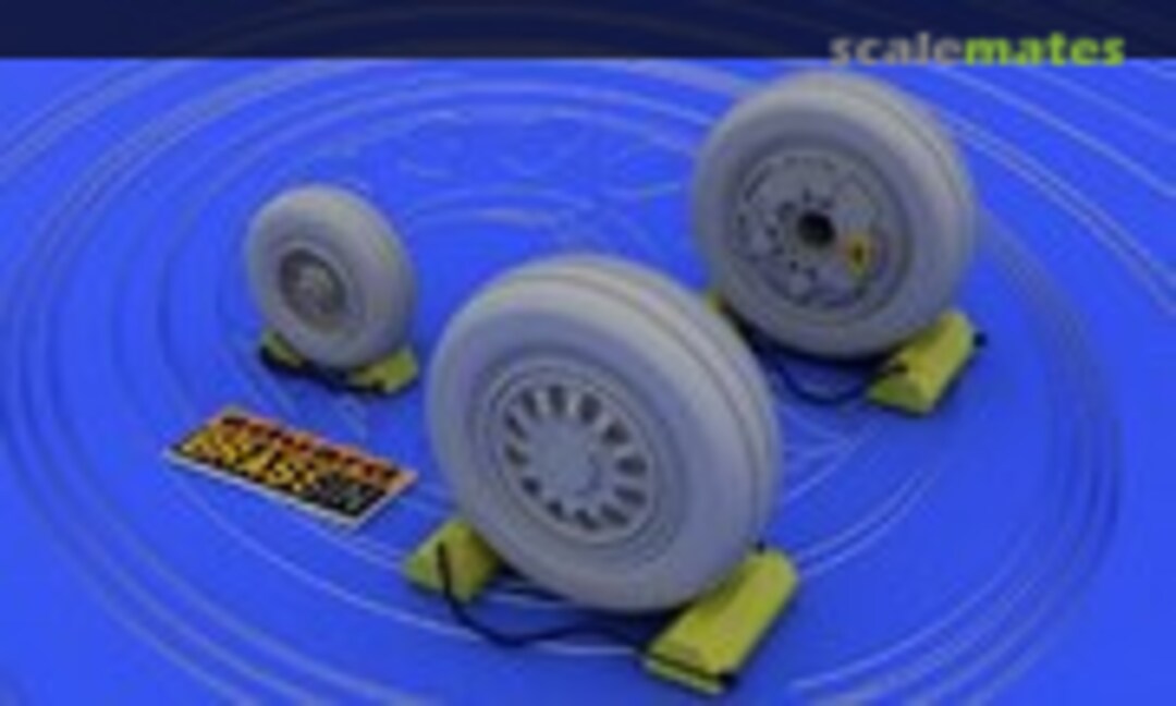 1:48 F-16 late wheels (Block 40 and later) (Eduard 648007)