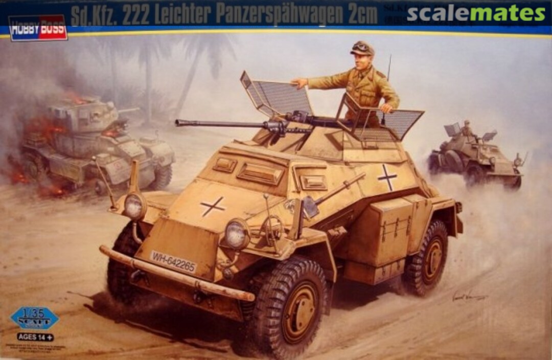 Boxart Sd.Kfz. 222 Leichter Panzerspähwagen 2cm 82442 HobbyBoss