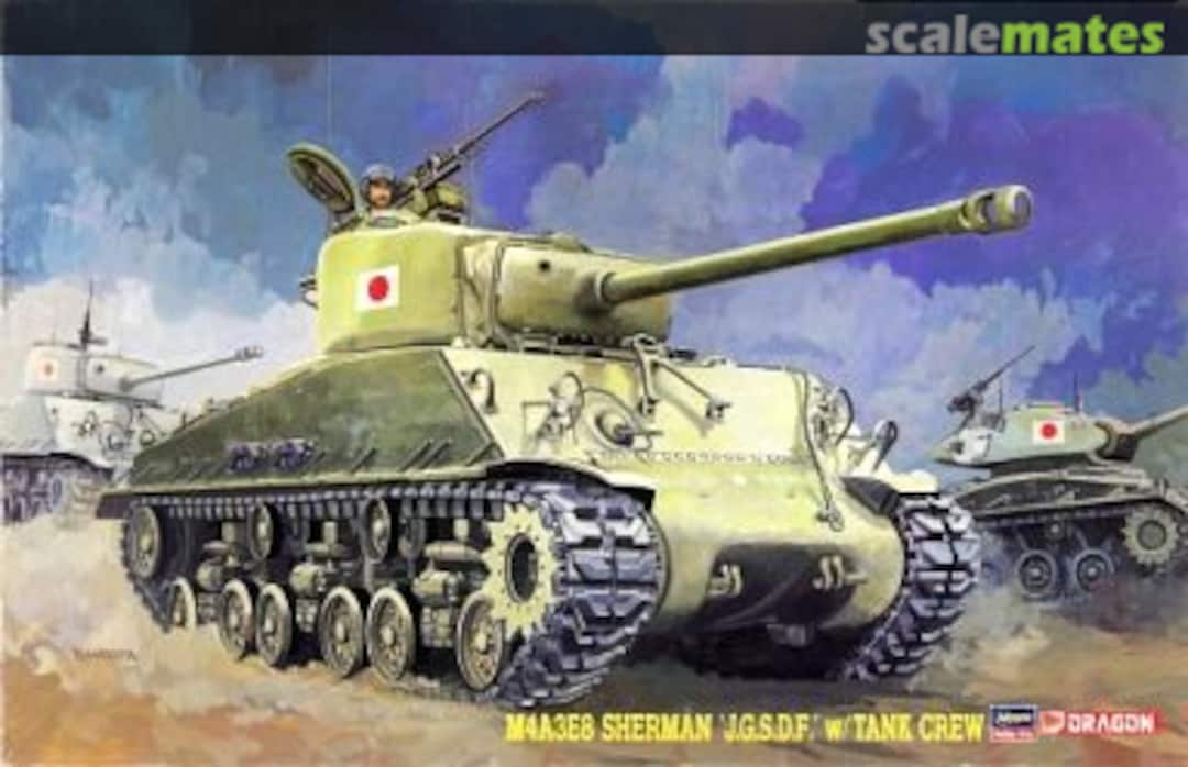 Boxart M4A3E8 Sherman `J.G.S.D.F.´ w/Tank Crew 86814 Hasegawa