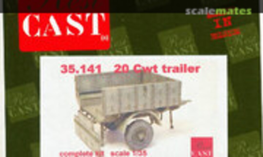 20 cwt trailer (Resicast 35141)