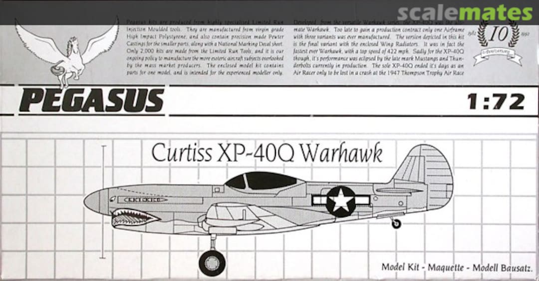 Boxart Curtiss XP-40Q Warhawk 2016 Pegasus