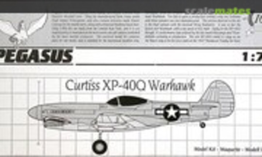 1:72 Curtiss XP-40Q Warhawk (Pegasus 2016)