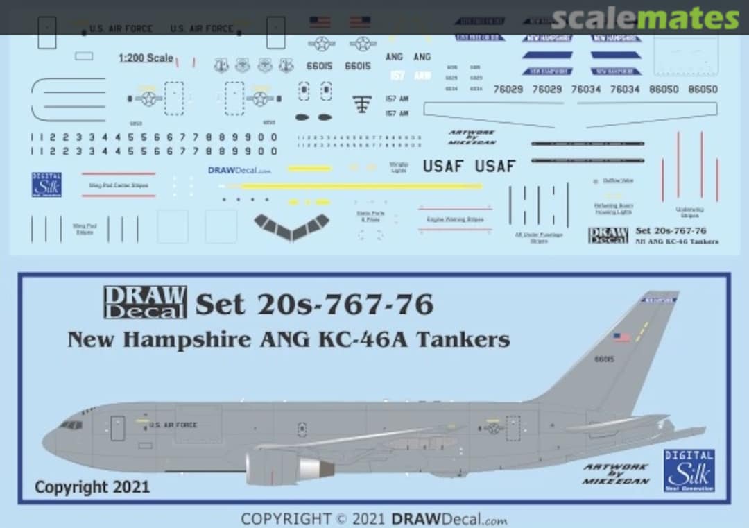 Boxart USAF KC-46A New Hampshire 20s-767-76 Draw Decal