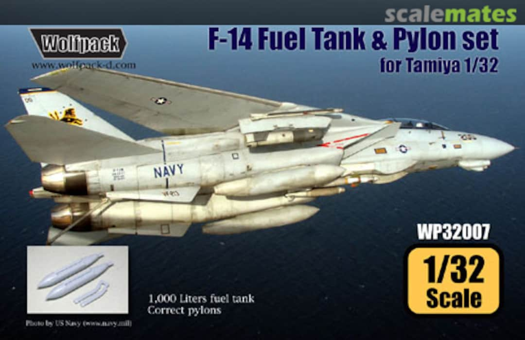 Boxart F-14 Tomcat Fuel Tank and Pylon Set WP32007 Wolfpack