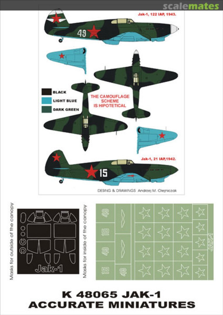 Boxart Yakovlev Yak-1 K48065 Montex