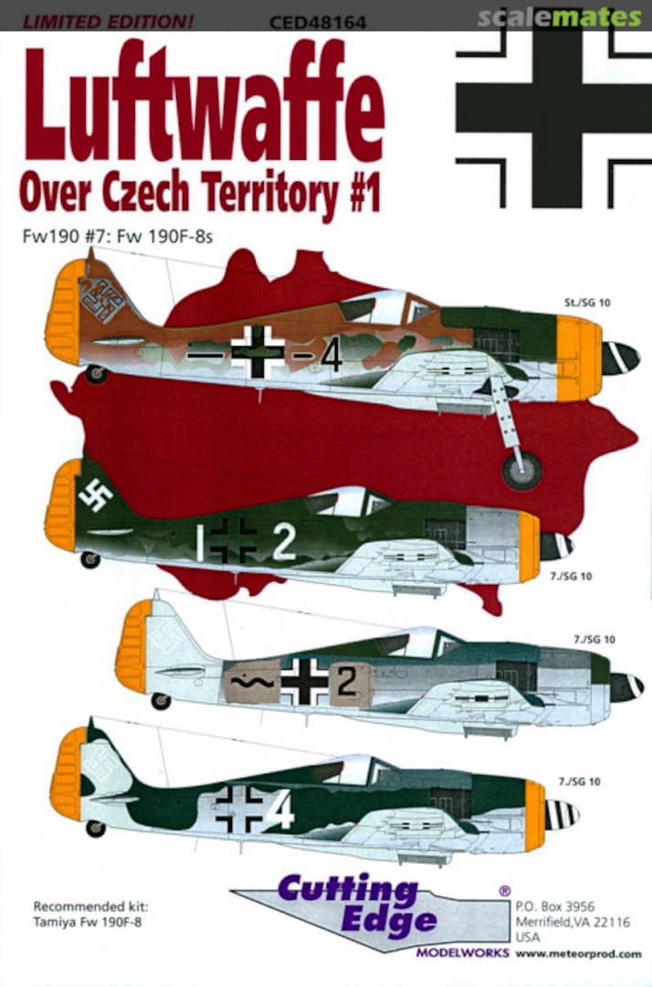 Boxart Luftwaffe Over Czech Territory #1 CED48164 Cutting Edge Modelworks