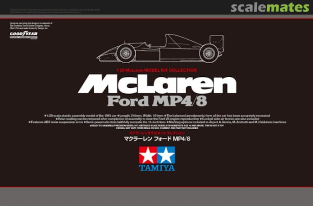 Boxart McLaren Ford MP4/8 25172 Tamiya