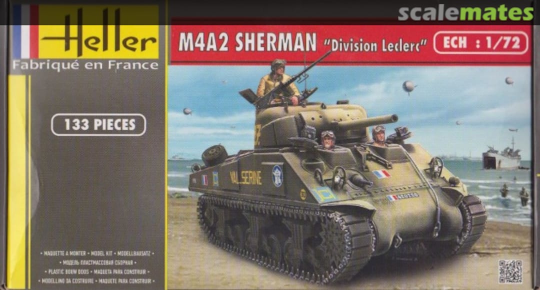 Boxart M4A2 Sherman "Division Leclerc" 79894 Heller