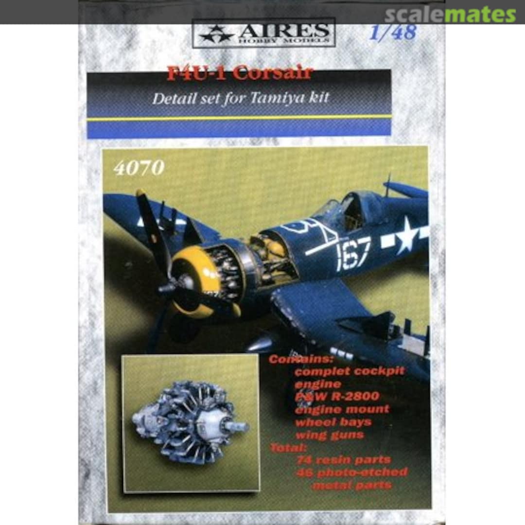 Boxart F4U-1 Corsair Detail Set 4070 Aires