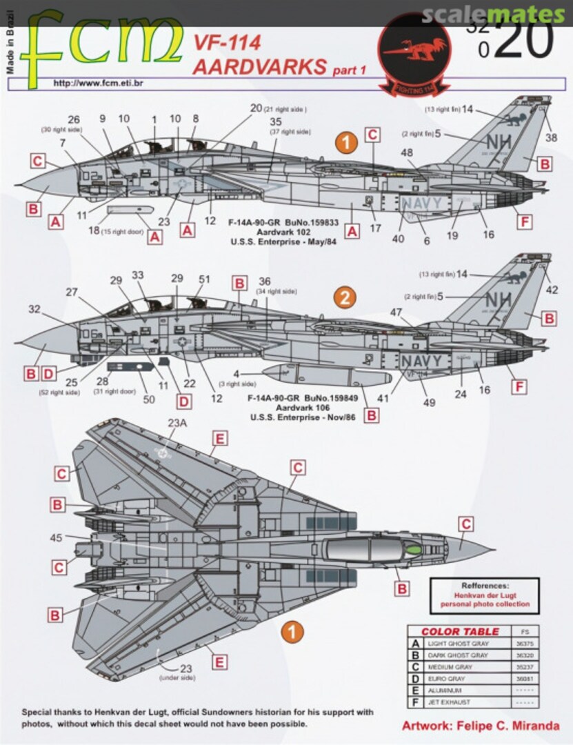 Boxart F-14A Tomcat 32-020 FCM