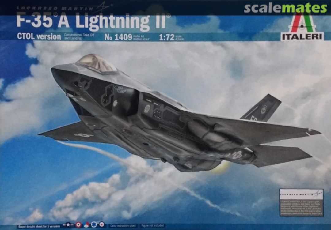 Boxart F-35A Lightning II 1409 Italeri