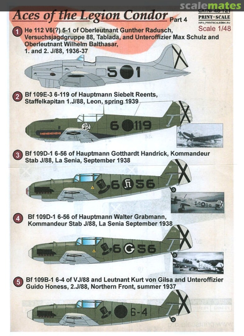 Boxart Aces of the Legion Condor 48-121 Print Scale