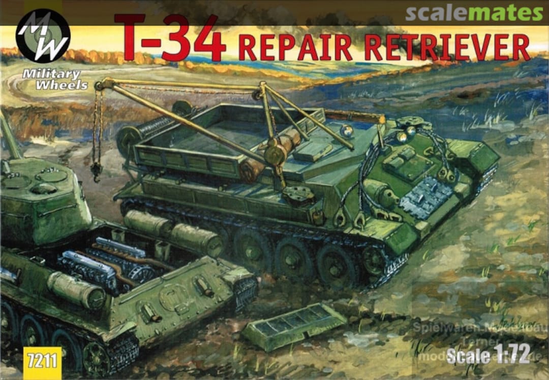 Boxart T-34-85 tractor 7211 Military Wheels