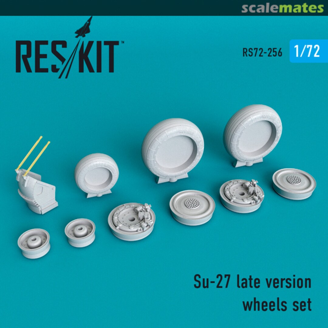 Boxart Su-27 late wheels set RS72-0256 ResKit