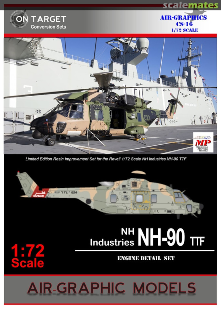 Boxart NH Industries NH-90 Engine Detail Set AIR.CS-16 Air-Graphics Models