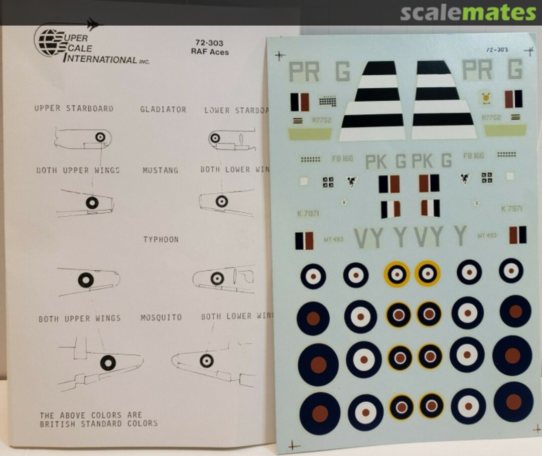 Boxart RAF Aces 72-303 SuperScale International