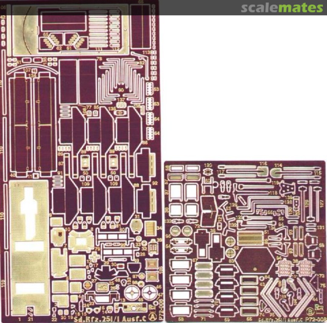 Boxart SdKfz.251/1 Ausf. C P72-008 Part