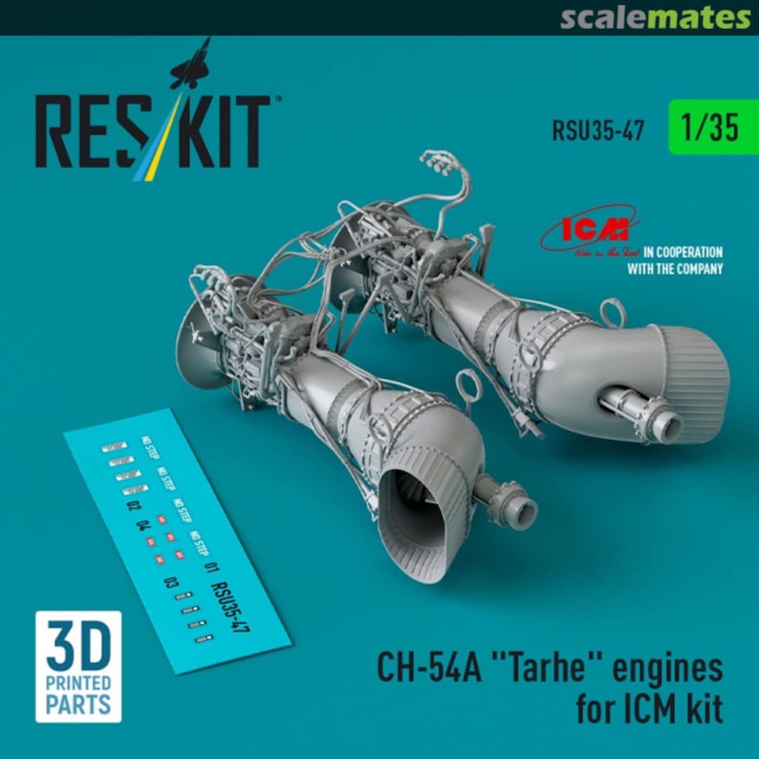 Boxart CH-54A Tarhe - engines RSU35-0047 ResKit