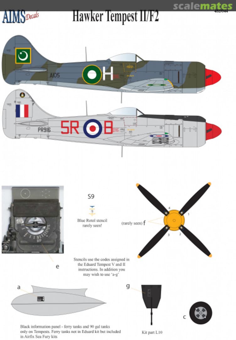 Boxart Hawker Tempest II/F2 48D044 AIMS