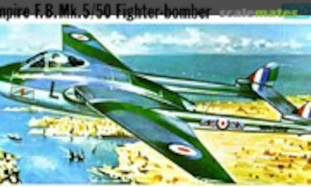 1:72 Vampire F.B.Mk.5/50 Fighter-bomber (FROG F431)