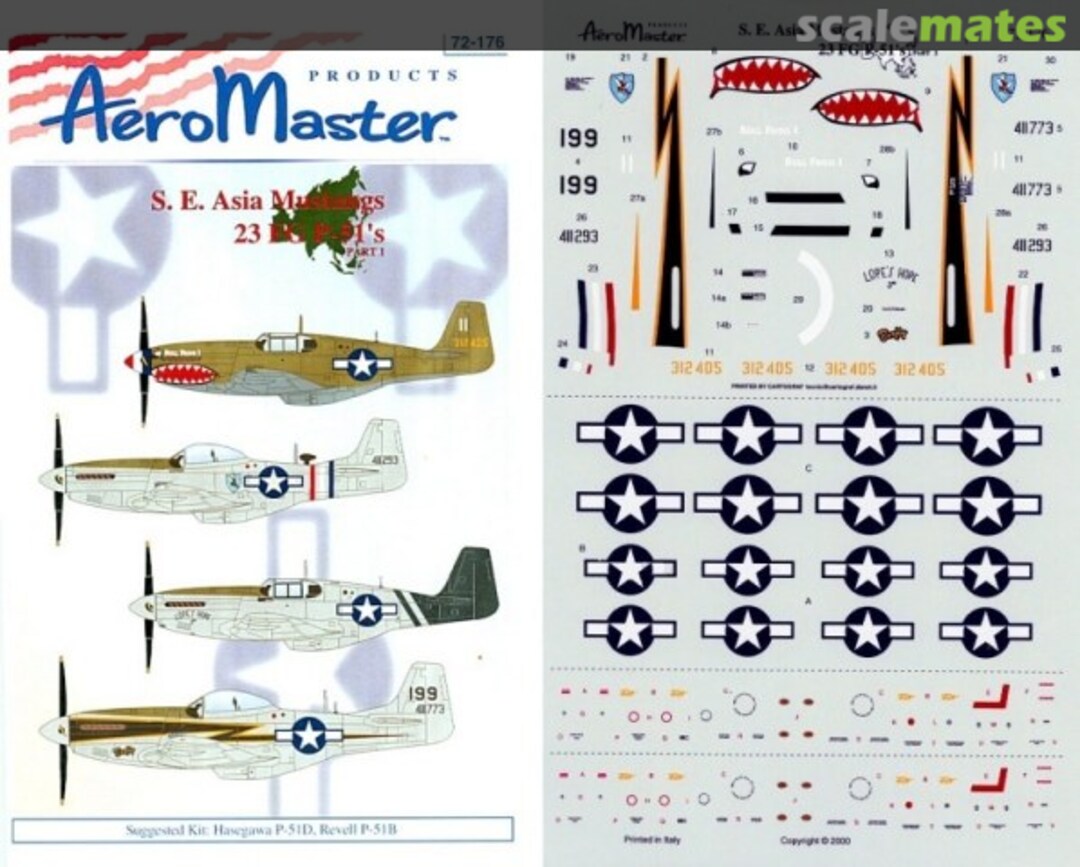 Boxart S. E. Asia Mustangs 72-176 AeroMaster