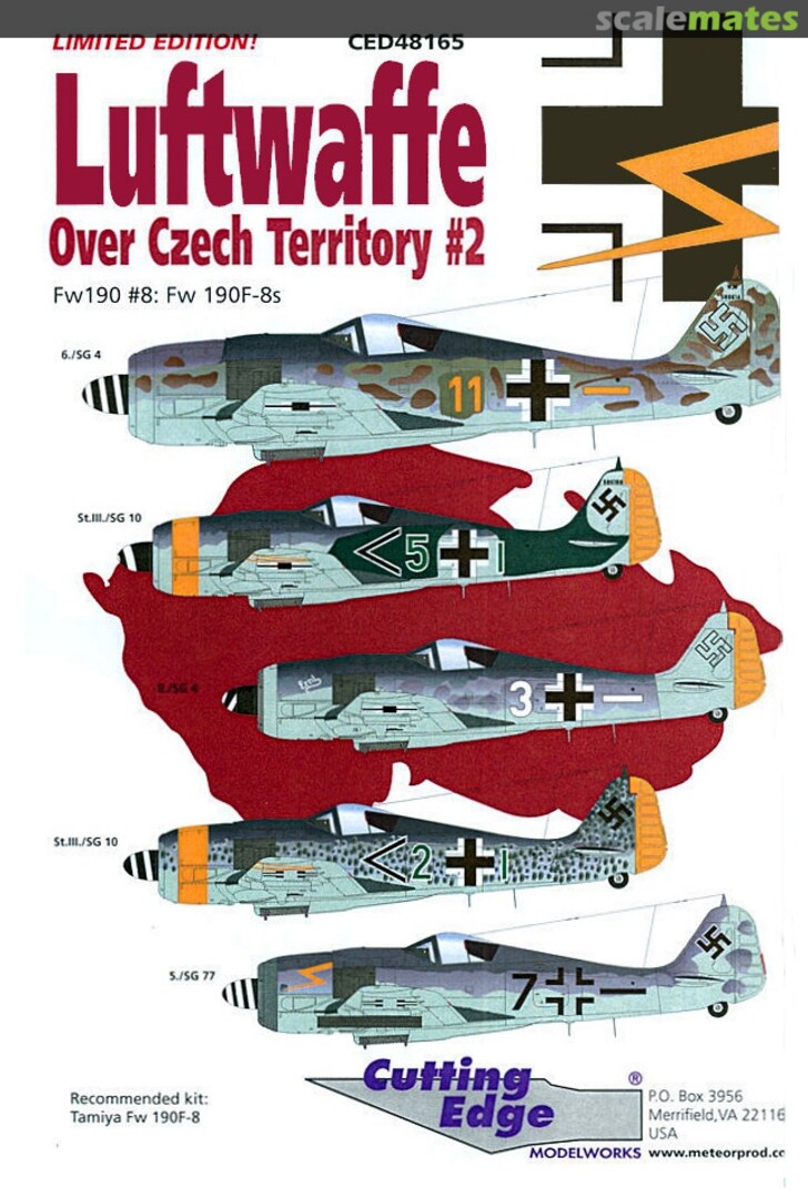 Boxart Luftwaffe Over Czech Territory #2 CED48165 Cutting Edge Modelworks