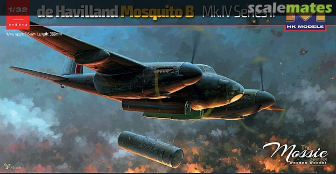 Boxart De Havilland Mosquito B Mk.IV Series II 01E015 HK Models