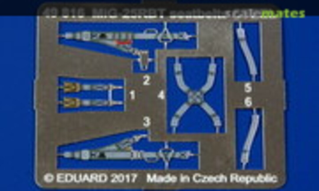 1:48 MiG-25RBT seatbelts (Eduard 49816)