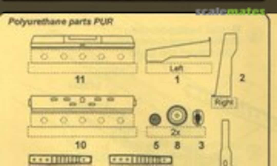 1:72 Undercarriage set for Academy kit (CMK 7092)