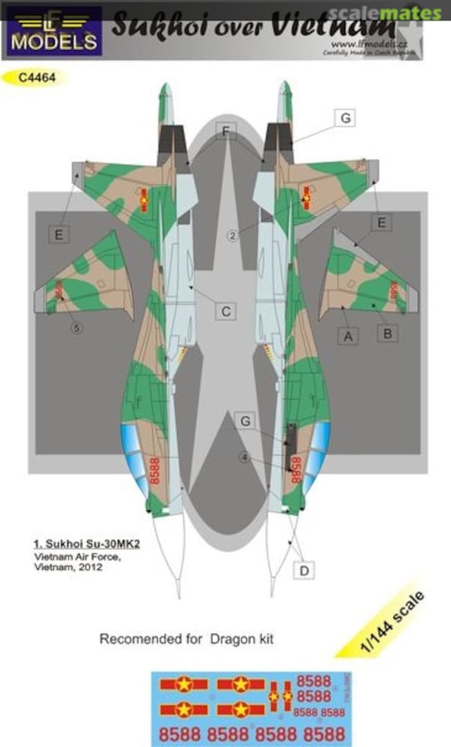 Boxart Sukhoi Su-30MK2 over Vietnam C4464 LF Models