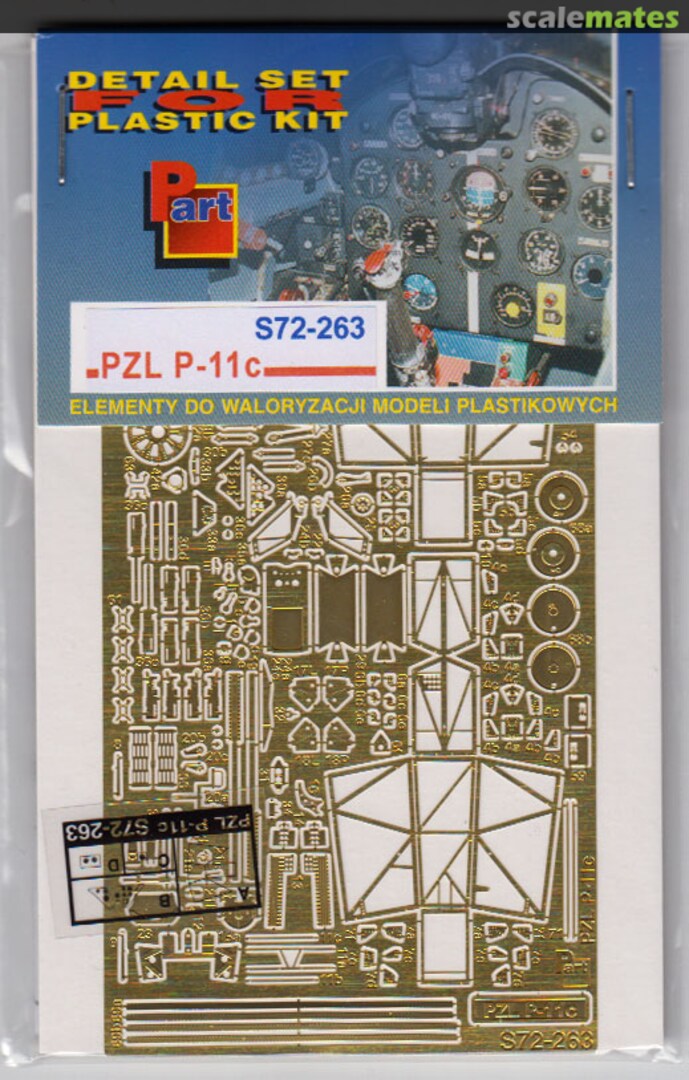 Boxart PZL P.11c (Arma Hobby) S72-263 Part