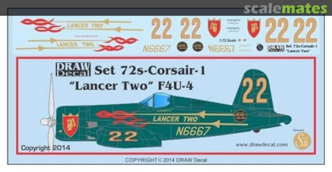 Boxart "Lancer Two" 1968/1969 reno 72-Corsair-1 Draw Decal