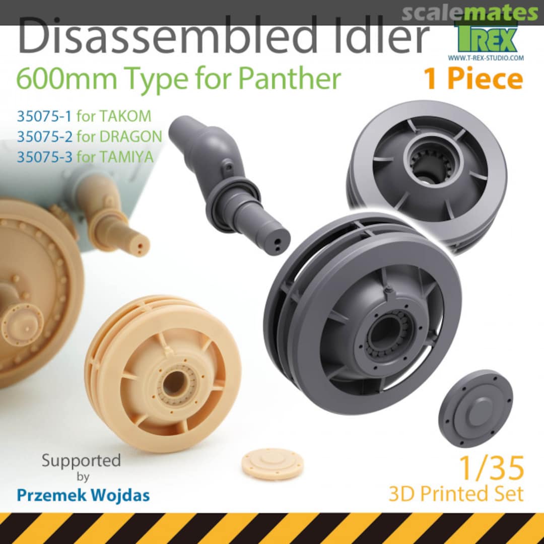 Boxart Disassembled Idler 600mm Type for Panther (1 Piece) TR35075-1 T-Rex Studio