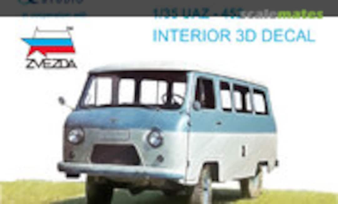 1:35 UAZ-452 interior 3D decals (Quinta Studio QD35040)