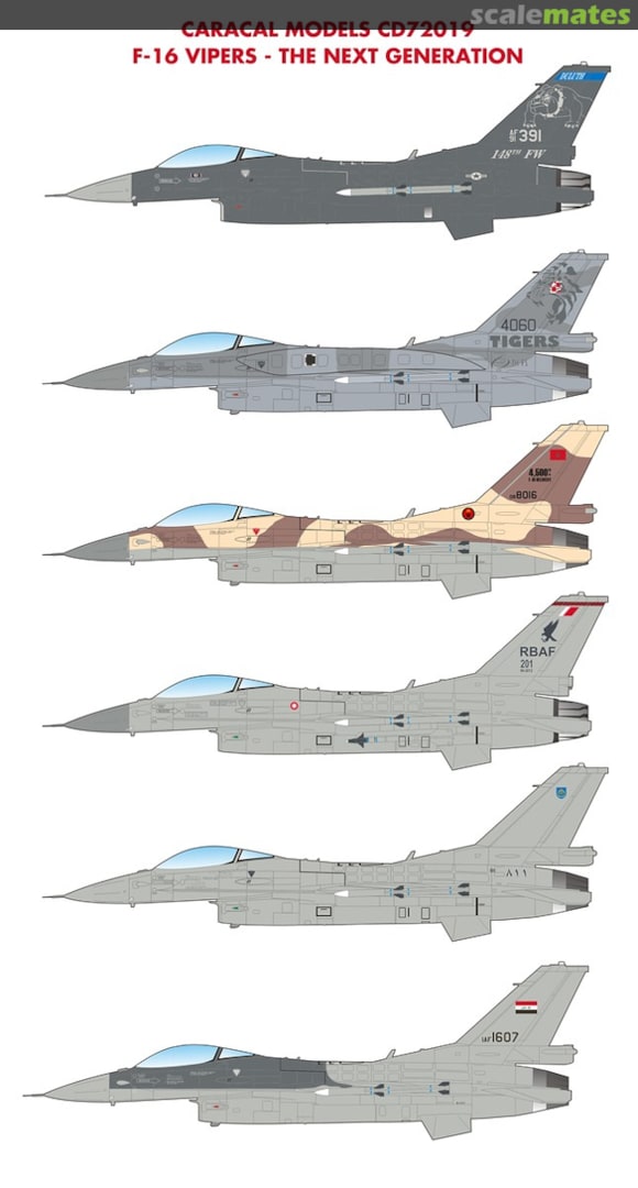 Boxart F-16 Vipers-The Next Generation CD72019 Caracal Models