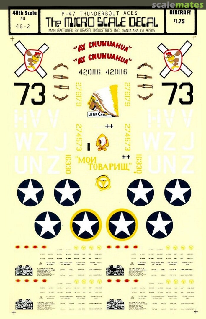 Boxart P-47 Thunderbolt Aces 48-0002 Microscale