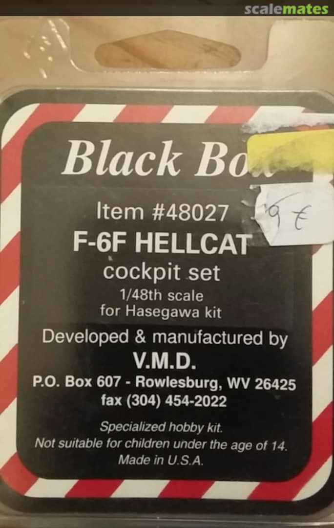 Boxart F6F cockpit set 48027 Black Box