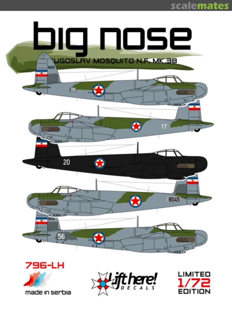 Boxart Big nose 796-LH Lift Here Decals